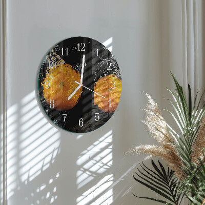 Reloj de pared redondo Naranjas
