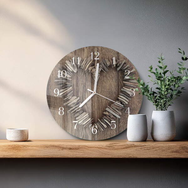 Reloj de pared redondo Corazón