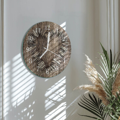 Reloj de pared redondo Corazón