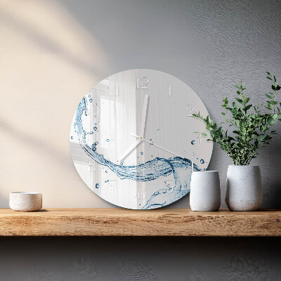 Reloj de pared redondo Agua