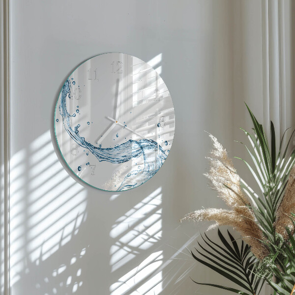 Reloj de pared redondo Agua