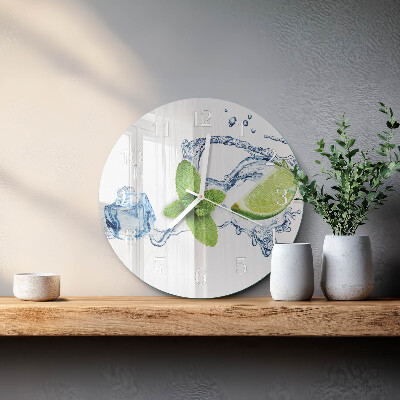 Reloj de pared redondo Menta
