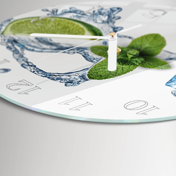 Reloj de pared redondo Menta