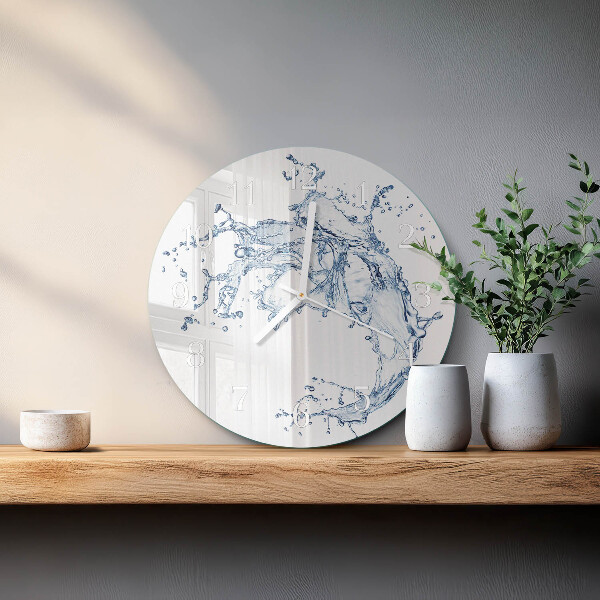 Reloj de pared redondo Agua