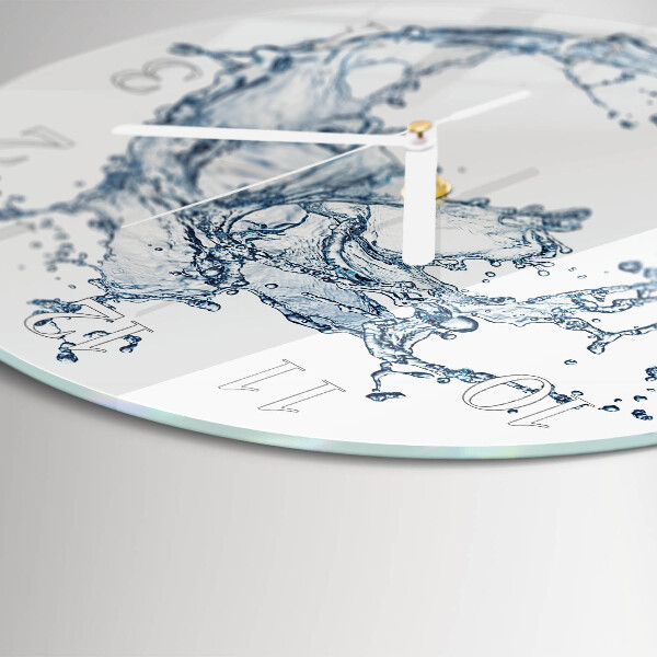 Reloj de pared redondo Agua