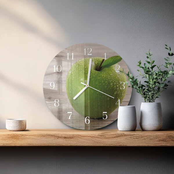 Reloj de pared redondo Manzanas