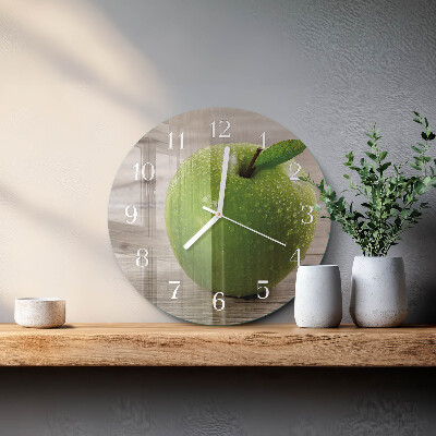Reloj de pared redondo Manzanas