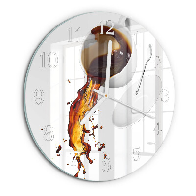 Reloj de pared redondo Café