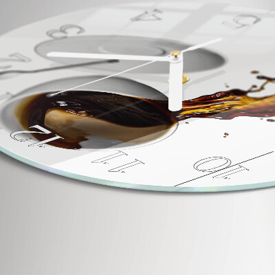 Reloj de pared redondo Café