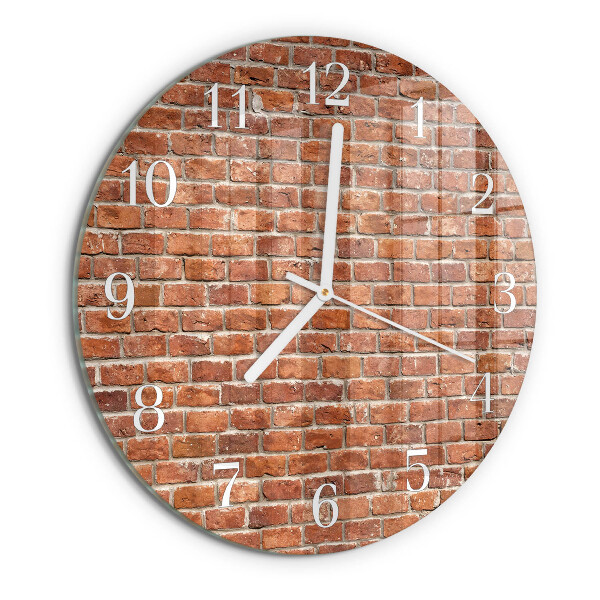 Reloj de pared redondo Ladrillo