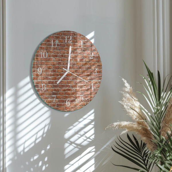 Reloj de pared redondo Ladrillo