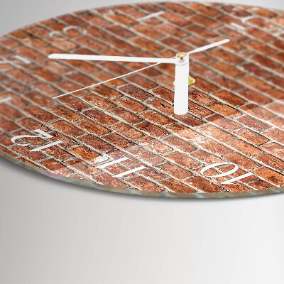 Reloj de pared redondo Ladrillo