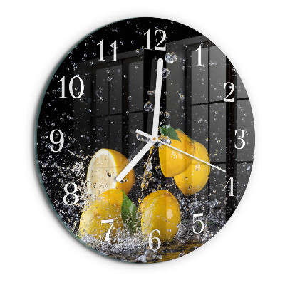 Reloj de pared redondo Limones