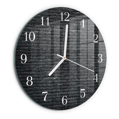 Reloj de pared redondo Escoria de huella