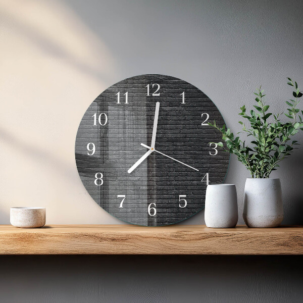 Reloj de pared redondo Escoria de huella
