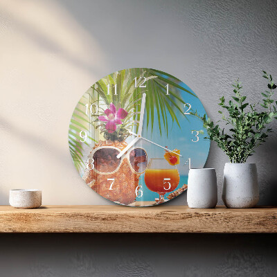 Reloj de pared redondo Vacaciones