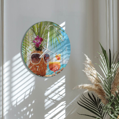 Reloj de pared redondo Vacaciones