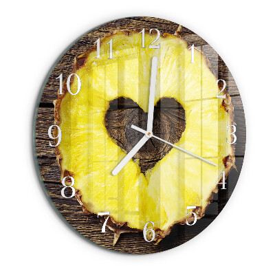 Reloj de pared redondo Piña