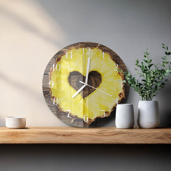 Reloj de pared redondo Piña