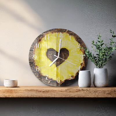 Reloj de pared redondo Piña