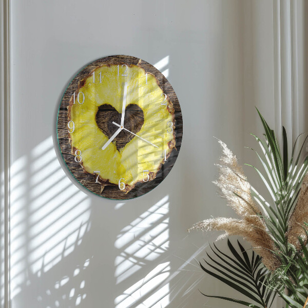 Reloj de pared redondo Piña