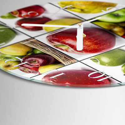 Reloj de pared redondo Manzanas