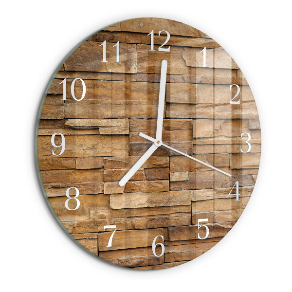 Reloj de pared redondo Escoria de huella