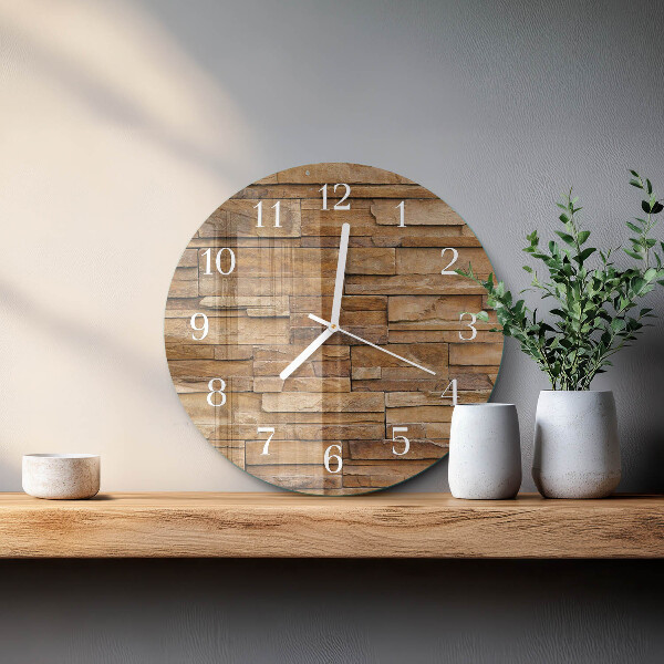 Reloj de pared redondo Escoria de huella