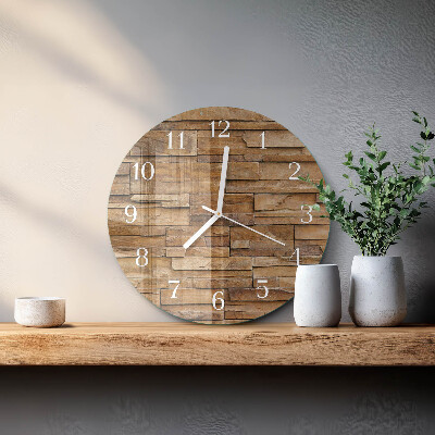 Reloj de pared redondo Escoria de huella