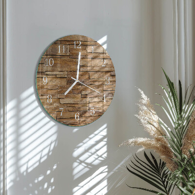 Reloj de pared redondo Escoria de huella
