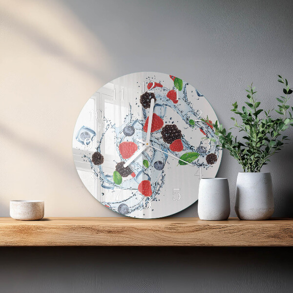 Reloj de pared redondo Helado de frutas