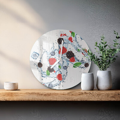 Reloj de pared redondo Helado de frutas