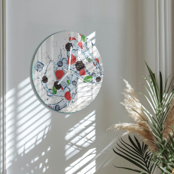 Reloj de pared redondo Helado de frutas