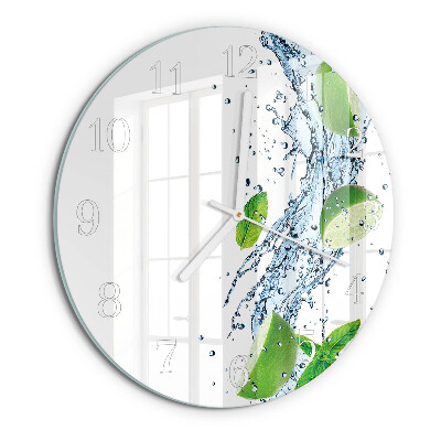 Reloj de pared redondo Menta