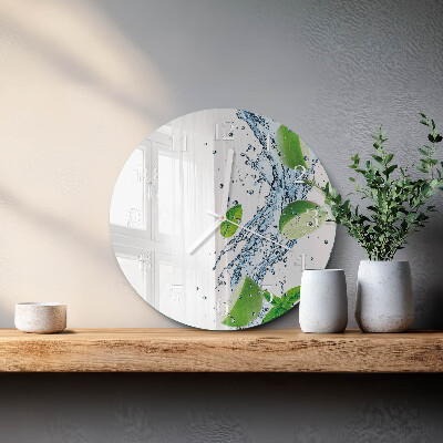 Reloj de pared redondo Menta