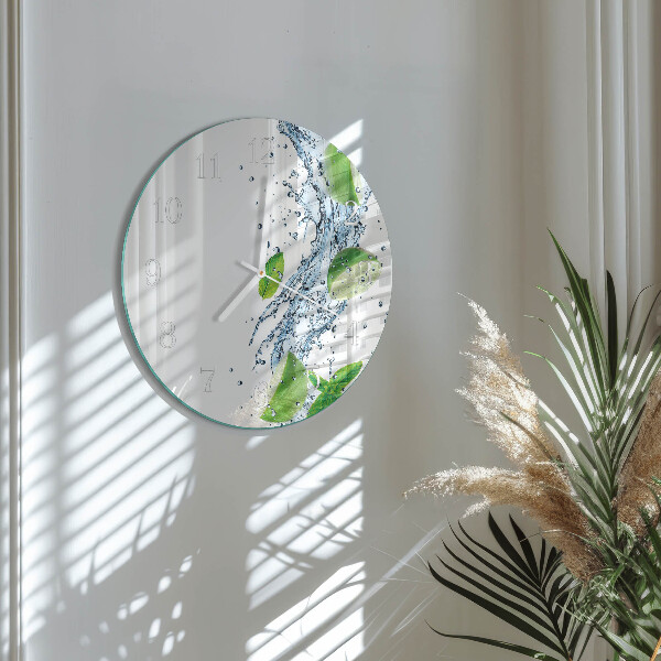 Reloj de pared redondo Menta