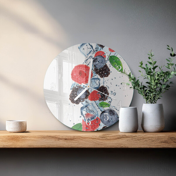 Reloj de pared redondo Helado de frutas