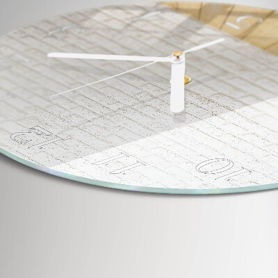 Reloj de pared redondo Ladrillo