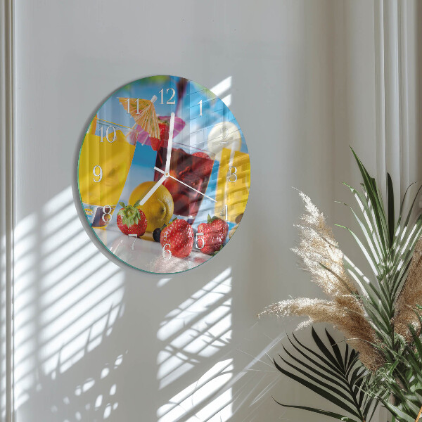 Reloj de pared redondo Cóctel