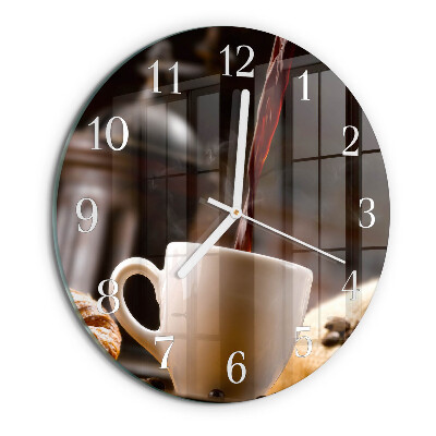 Reloj de pared redondo Café