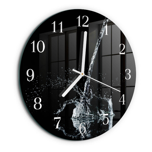 Reloj de pared redondo Agua
