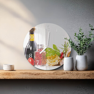 Reloj de pared redondo Pastas