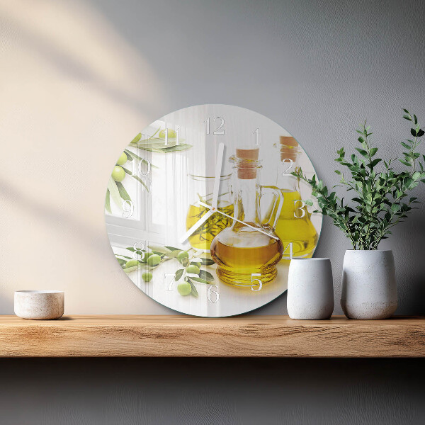 Reloj de pared redondo Aceite