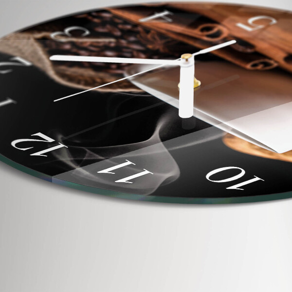 Reloj de pared redondo Café