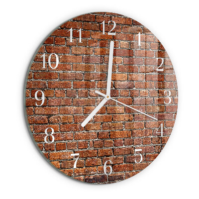 Reloj de pared redondo Ladrillo