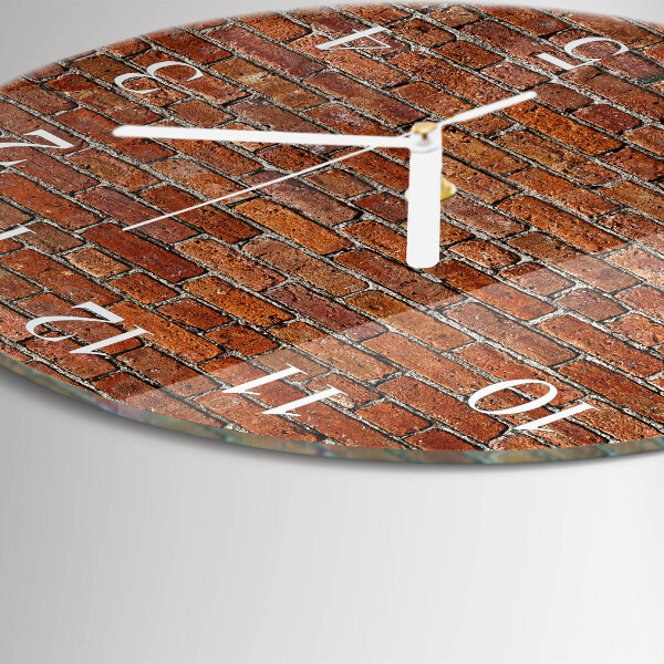 Reloj de pared redondo Ladrillo