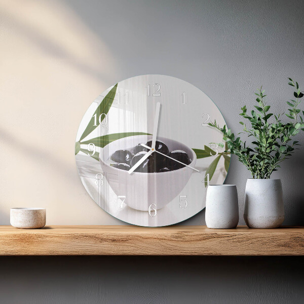 Reloj de pared redondo Aceitunas