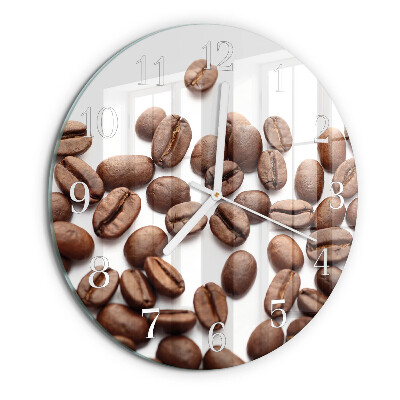 Reloj de pared redondo Granos de café