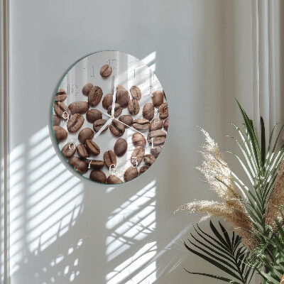 Reloj de pared redondo Granos de café