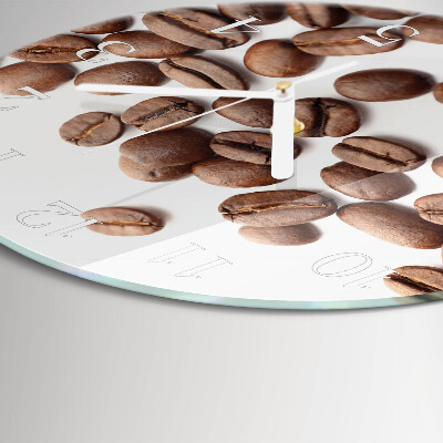 Reloj de pared redondo Granos de café